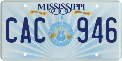 MS license plate CAC946