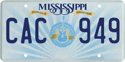 MS license plate CAC949