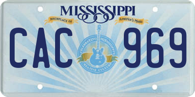MS license plate CAC969