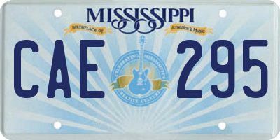 MS license plate CAE295