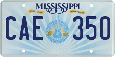 MS license plate CAE350