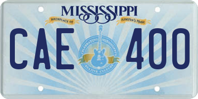 MS license plate CAE400