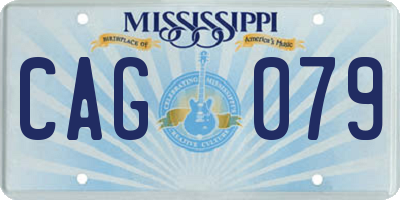 MS license plate CAG079