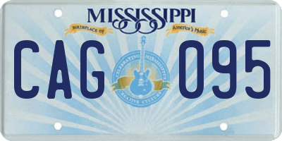 MS license plate CAG095