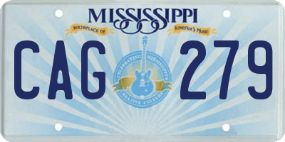 MS license plate CAG279