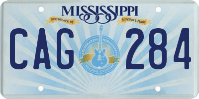 MS license plate CAG284