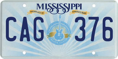 MS license plate CAG376