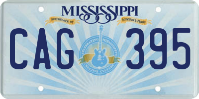 MS license plate CAG395