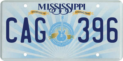MS license plate CAG396