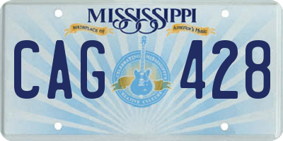 MS license plate CAG428