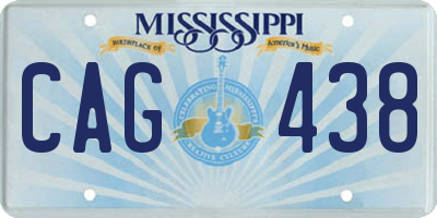 MS license plate CAG438