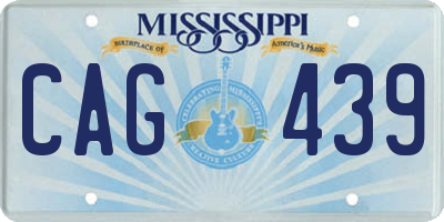 MS license plate CAG439
