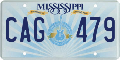 MS license plate CAG479