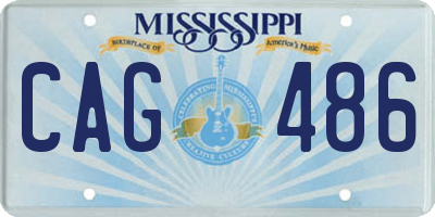 MS license plate CAG486