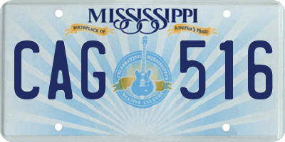 MS license plate CAG516