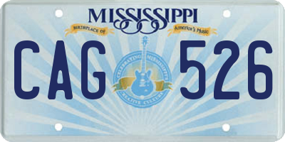 MS license plate CAG526