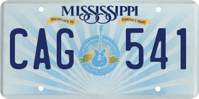 MS license plate CAG541