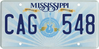 MS license plate CAG548
