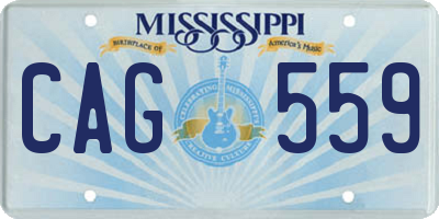 MS license plate CAG559
