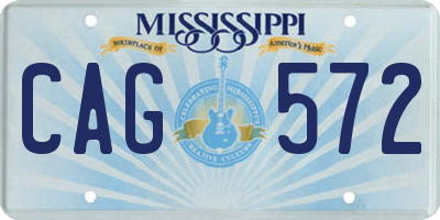 MS license plate CAG572