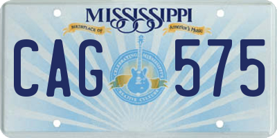 MS license plate CAG575