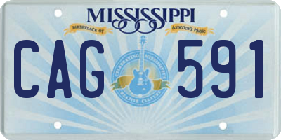 MS license plate CAG591