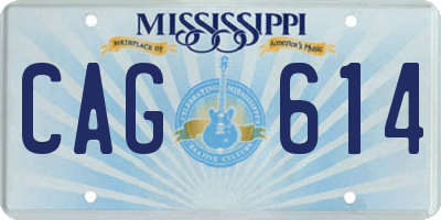 MS license plate CAG614