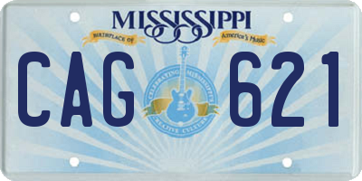 MS license plate CAG621