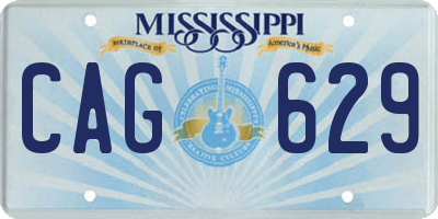 MS license plate CAG629