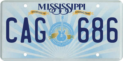 MS license plate CAG686