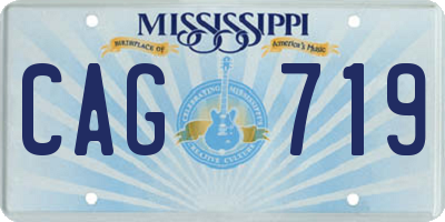 MS license plate CAG719