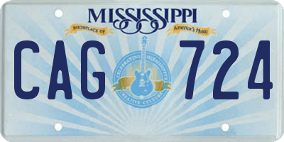 MS license plate CAG724