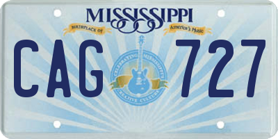 MS license plate CAG727