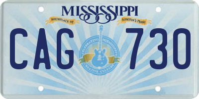 MS license plate CAG730