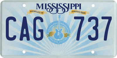 MS license plate CAG737