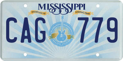 MS license plate CAG779