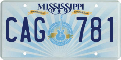MS license plate CAG781