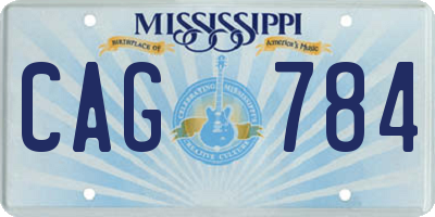 MS license plate CAG784