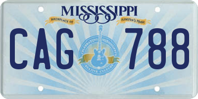 MS license plate CAG788