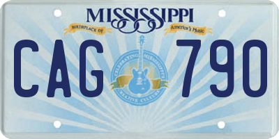 MS license plate CAG790