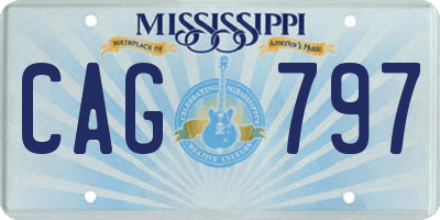 MS license plate CAG797