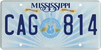 MS license plate CAG814