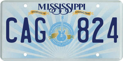 MS license plate CAG824