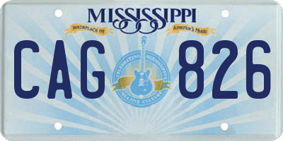 MS license plate CAG826
