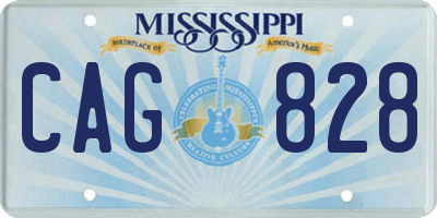 MS license plate CAG828