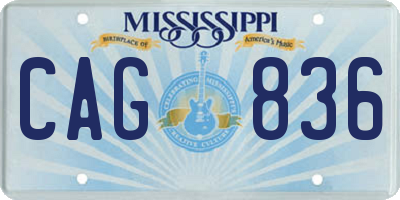 MS license plate CAG836