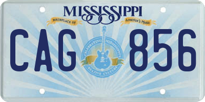 MS license plate CAG856