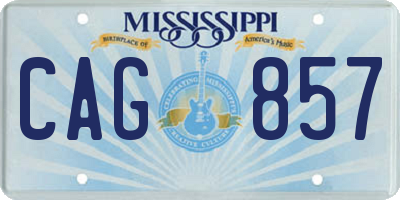 MS license plate CAG857