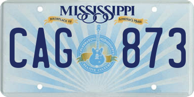 MS license plate CAG873
