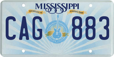 MS license plate CAG883